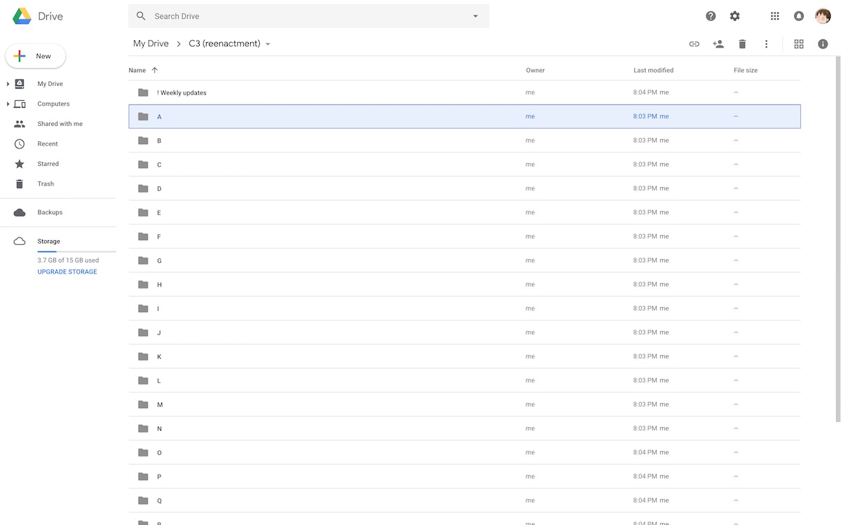 Screenshot of a reenactment of the C3 conversion drive